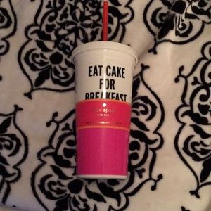 Kate Spade cup with straw